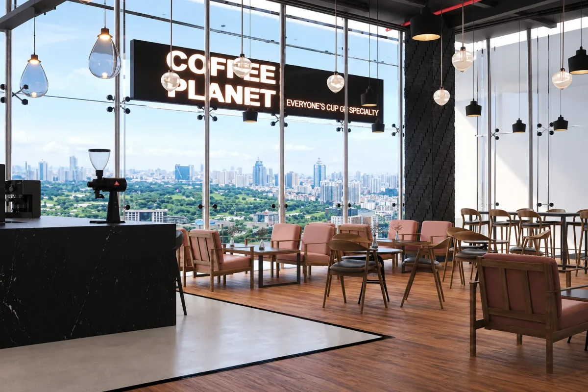 Coffee Planet-KAFD, RIYADH, KSA FULL DESIGN SERVICE & Interior Design