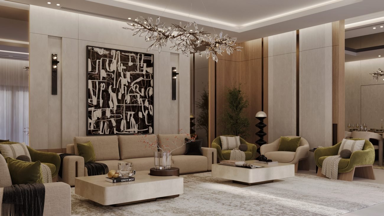 PRIVATE Villa, KING SALMAN Distrect, Riyadh-KSA INTERIOR DESIGN SERVICE